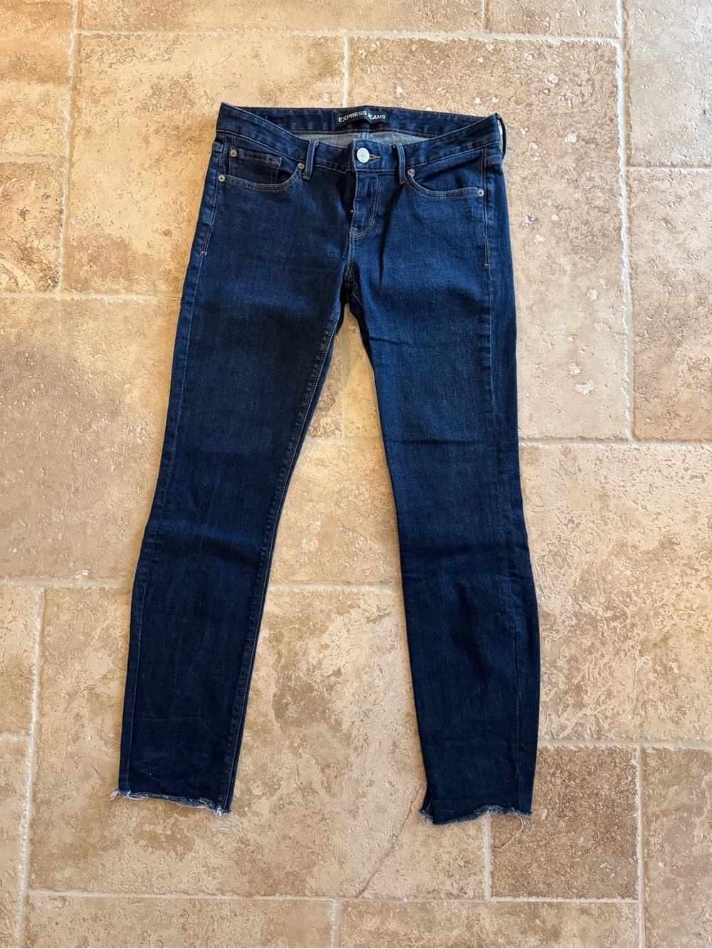 Dark Blue Skinny Jeans - Stretch Slim Fit